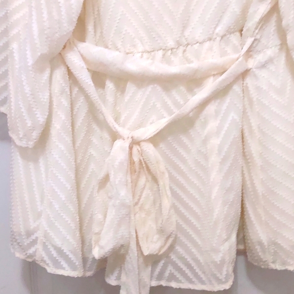 NWT Bloomchic Off White Lacey Top Size 22-24 - Picture 5 of 9